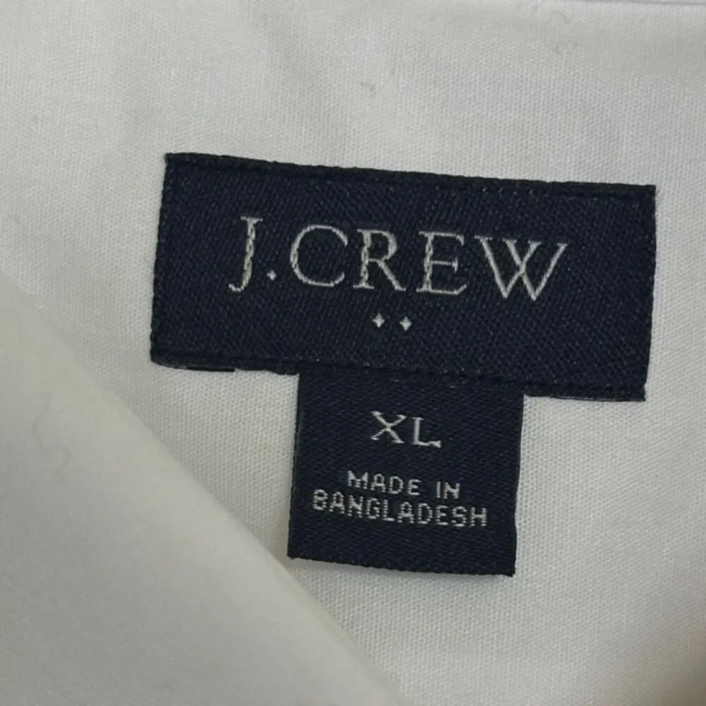 J. Crew Ludlow Pleated Bib Tuxedo Shirt Mens XL Cuff Links Formal Event White